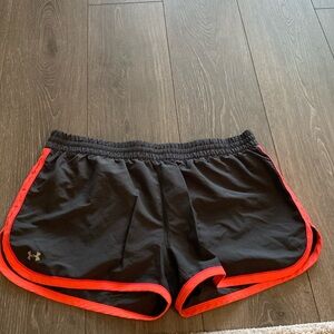 Under Armour Red and Black Short